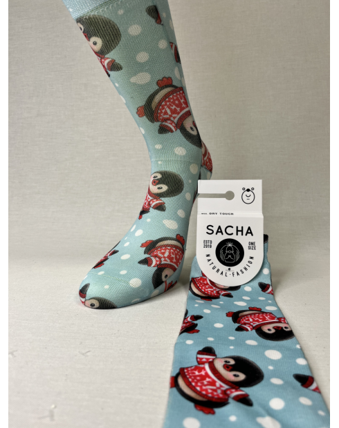 CALCETINES MOLONES DE MUJER PINGUINOS