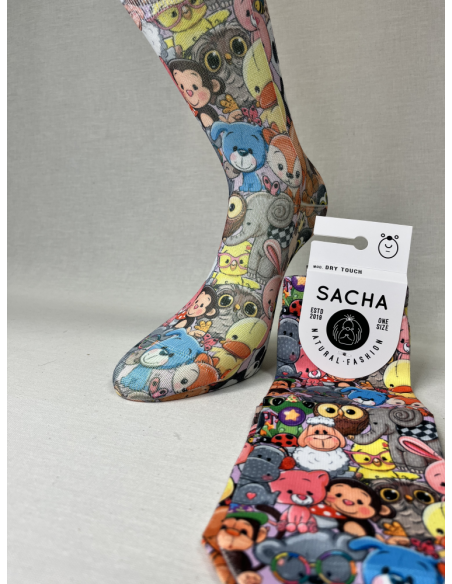 CALCETINES DIVERTIDOS DE MUJER ANIMAL PARTY