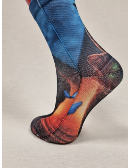 CALCETINES INFORMALES DE MUJER CON ORIGINAL DIBUJO DE UN GATO