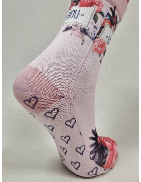 CALCETINES ROMÁNTICOS DE MUJER I LOVE YOU