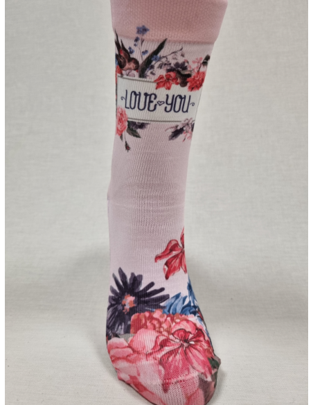CALCETINES ROMÁNTICOS DE MUJER I LOVE YOU