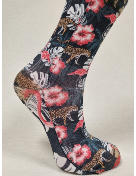 CALCETINES ALEGRES DE MUJER ESTAMPADO SELVA