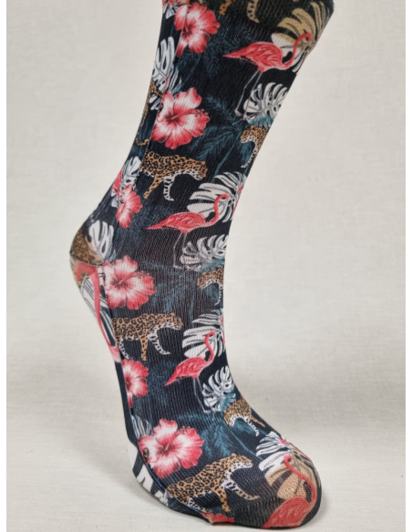CALCETINES ALEGRES DE MUJER ESTAMPADO SELVA