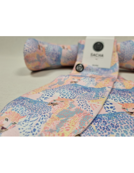 CALCETINES INFORMALES DE MUJER CON LEOPARDOS