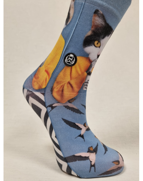 CALCETINES DISEÑO UNICO DE MUJER GATO