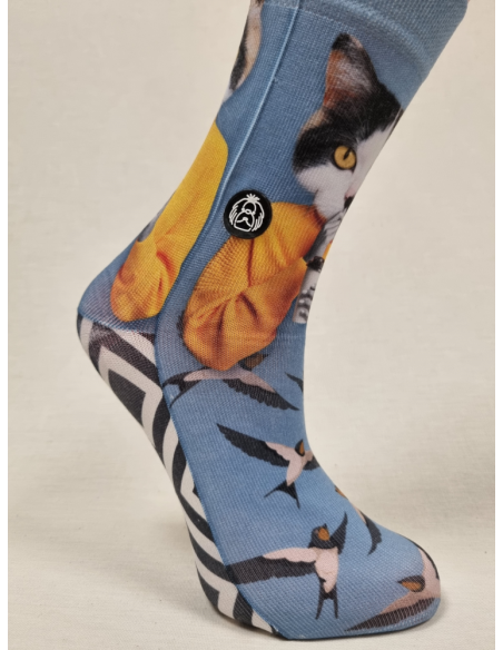 CALCETINES DISEÑO UNICO DE MUJER GATO