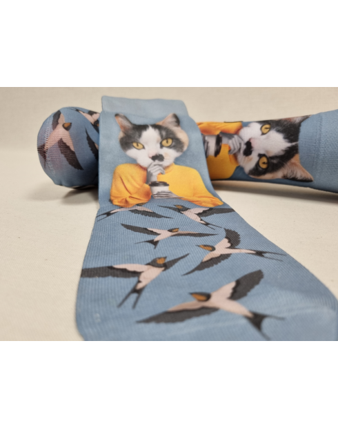 CALCETINES DISEÑO UNICO DE MUJER GATO
