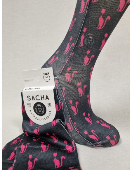CALCETINES DE MUJER DIVERTIDOS CON GATOS