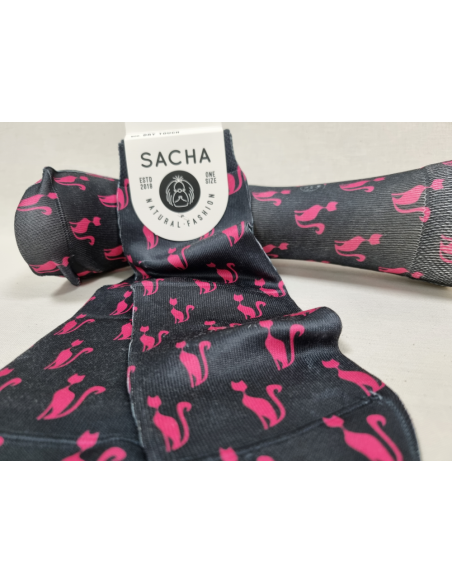 CALCETINES DE MUJER DIVERTIDOS CON GATOS