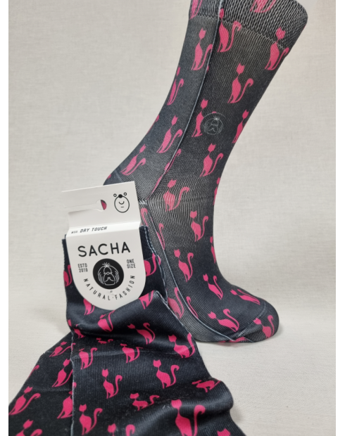 CALCETINES DE MUJER DIVERTIDOS CON GATOS