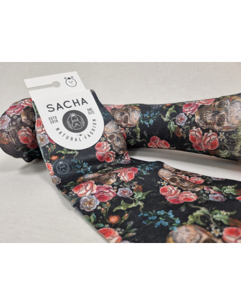 CALCETINES DE MUJER CON CALAVERAS Y...