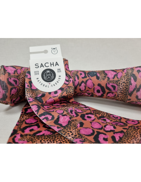 CALCETINES MOLONES DE MUJER ANIMAL PRINT ROSA