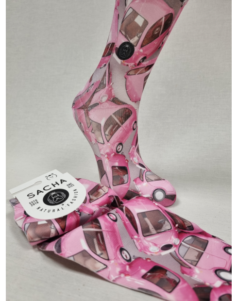 CALCETINES MOLONES CON COCHES DE MUJER