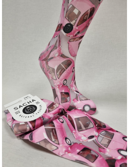 CALCETINES MOLONES CON COCHES DE MUJER