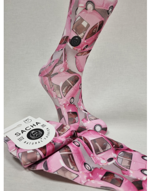 CALCETINES MOLONES CON COCHES DE MUJER