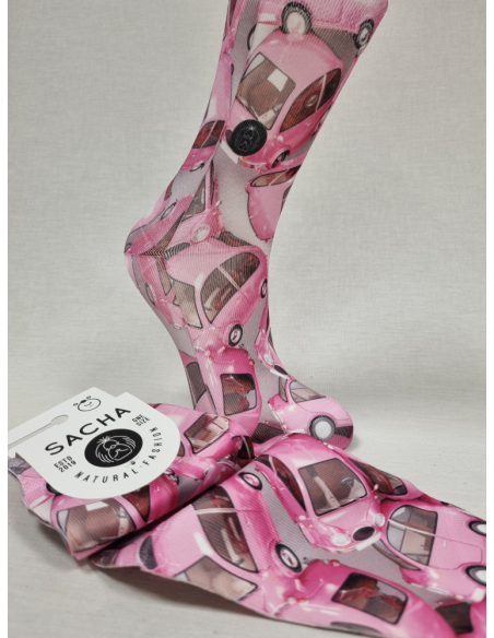 CALCETINES MOLONES CON COCHES DE MUJER