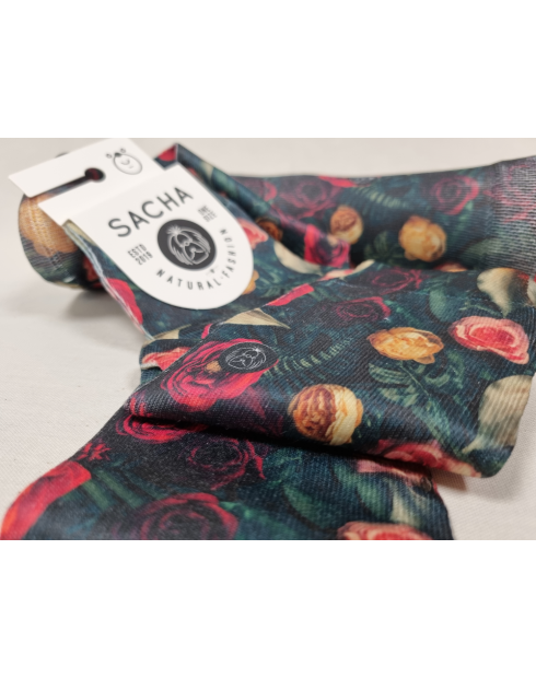 CALCETINES DE MUJER PREMIUM CON ROSAS
