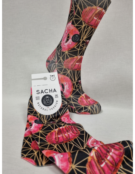 CALCETINES ORIGINALES DE MUJER CON DONUTS