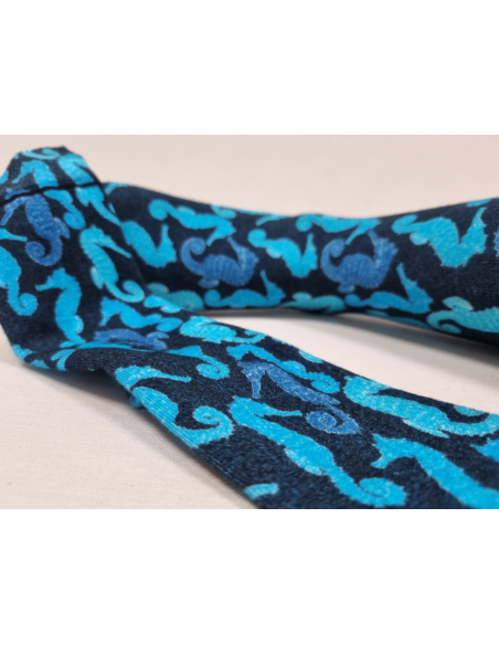 CALCETINES IDEALES DE HOMBRE EN BAMBU DIBUJO CABALLITOS DE MAR