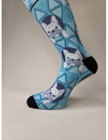 CALCETINES FABULOSOS DE HOMBRE BAMBU CON BULLDOG.