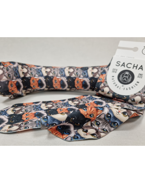 CALCETINES PREMIUM CON GATOS DE MUJER