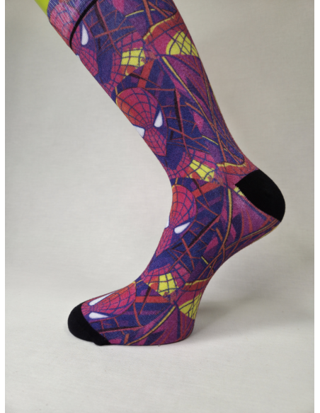 CALCETINES IMPRESIONANTES DE HOMBRE BAMBU CON HOMBRE ARACNIDO.