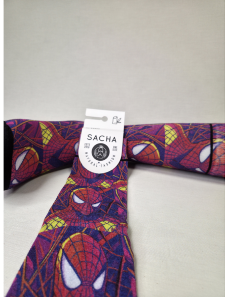 CALCETINES IMPRESIONANTES DE HOMBRE BAMBU CON HOMBRE ARACNIDO.