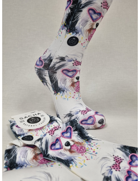 CALCETINES DIVERTIDOS DE MUJER CON YORKIE