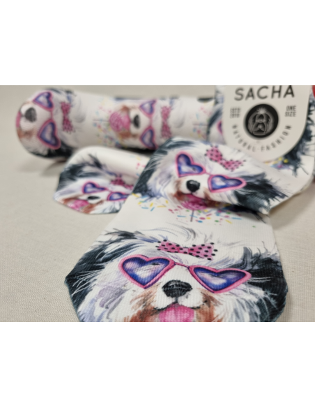 CALCETINES DIVERTIDOS DE MUJER CON YORKIE