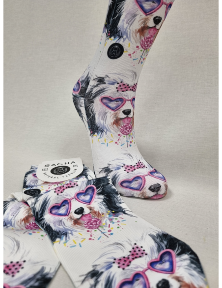 CALCETINES DIVERTIDOS DE MUJER CON YORKIE