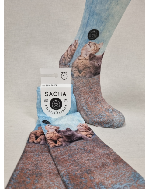 CALCETINES ORIGINALES DE MUJER CON GATOS