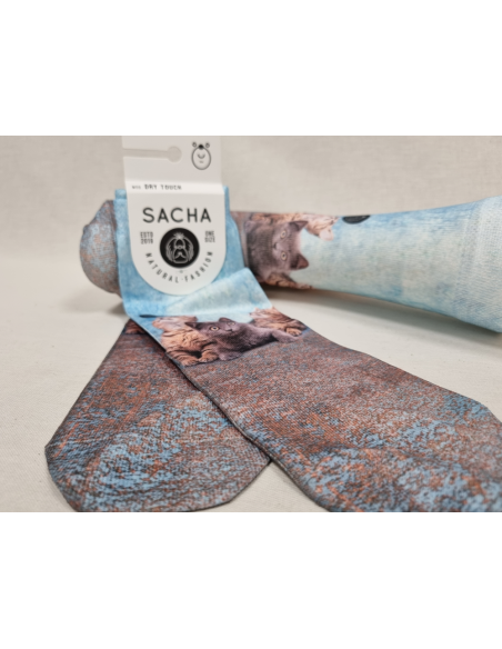 CALCETINES ORIGINALES DE MUJER CON GATOS