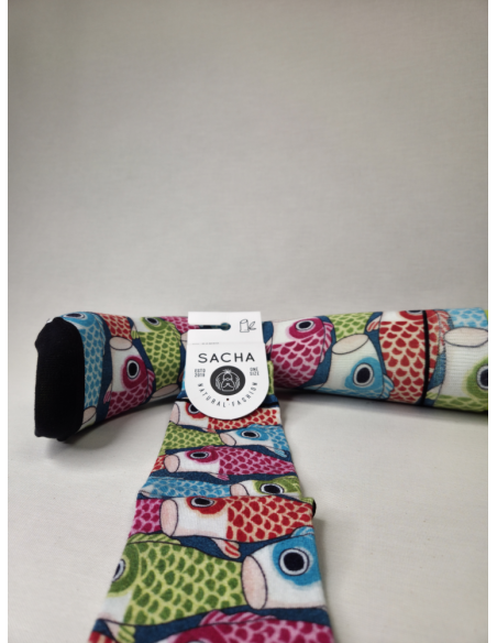 CALCETINES COMODOS DE HOMBRE BAMBU CON PECES.