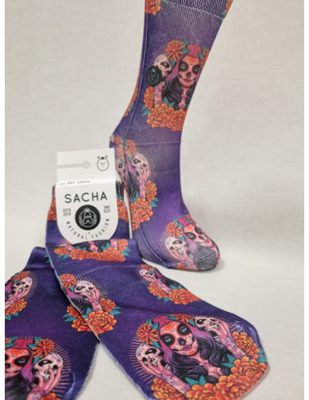 CALCETINES ORIGINALES DE MUJER CON CATRINAS