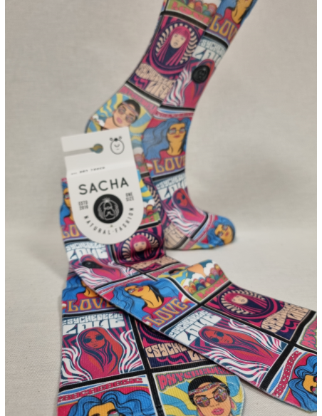 CALCETINES ORIGINALES DE MUJER DISEÑO HIPPIE