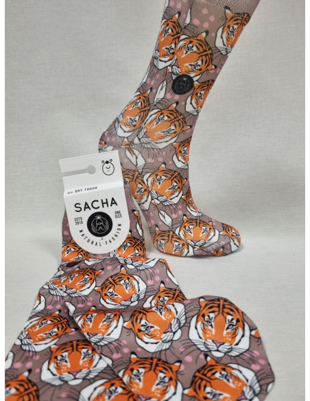 CALCETINES MOLONES DE MUJER TIGRE