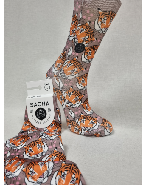 CALCETINES MOLONES DE MUJER TIGRE