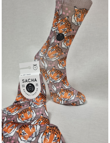 CALCETINES MOLONES DE MUJER TIGRE