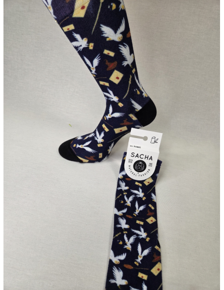 CALCETINES UNICOS DE HOMBRE EN BAMBU CON SIMBOLOS DE PAZ