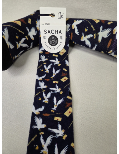 CALCETINES UNICOS DE HOMBRE EN BAMBU CON SIMBOLOS DE PAZ