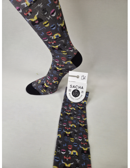 CALCETINES FANTASTICOS DE HOMBRE EN BAMBU CON POWER RANGERS
