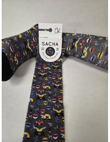 CALCETINES FANTASTICOS DE HOMBRE EN BAMBU CON POWER RANGERS