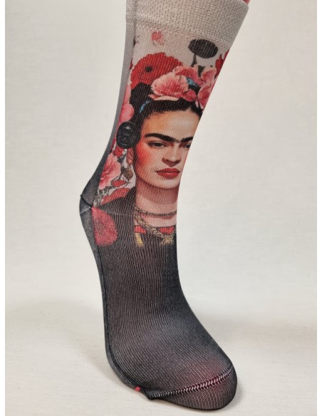 CALCETINES ORIGINALES DE MUJER FRIDA CON ROSAS