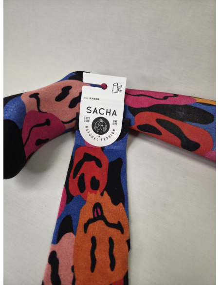 CALCETINES COLORIDOS DE HOMBRE EN BAMBU CON EMOJIS FELICES