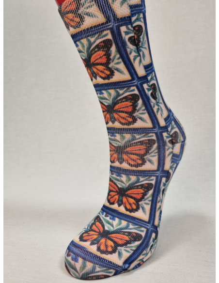 CALCETINES ATREVIDOS DE MUJER CON MARIPOSAS