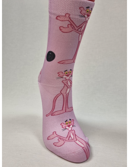CALCETINES GRACIOSOS DE MUJER PANTERA ROSA
