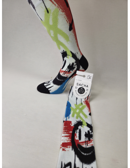 CALCETINES ATREVIDOS DE HOMBRE EN BAMBU CON URBAN AND COOL ART.