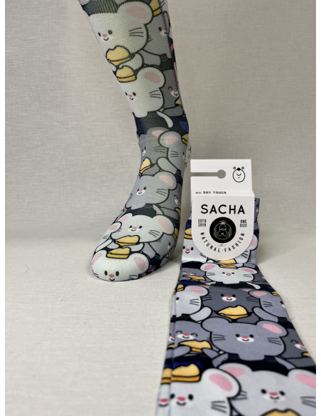 CALCETINES MOLONES DE MUJER RATONES ANIMADOS