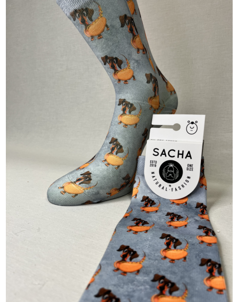 CALCETINES UNICOS DE MUJER CON PERRO...