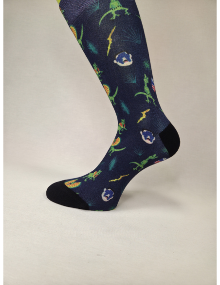 CALCETINES INFORMALES DE MUJER EN BAMBU CON T REX